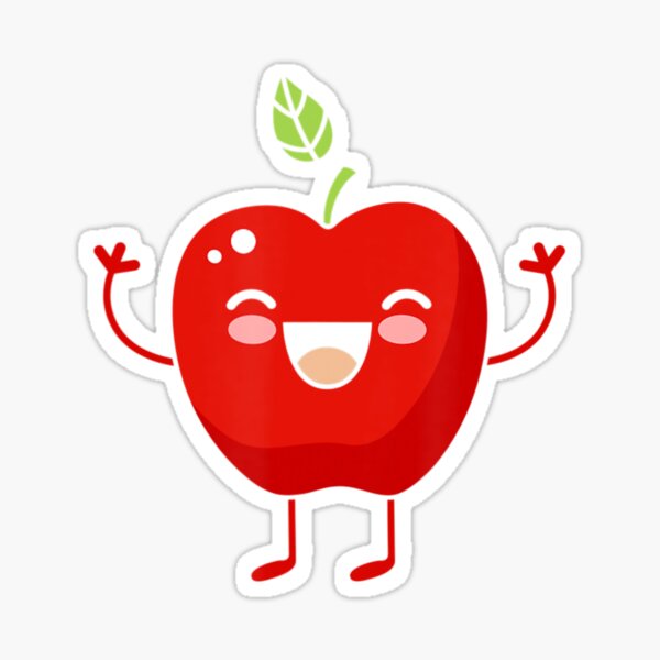 "Apple Fruit Apple Lovers Fruit Themed Outfit" Sticker for Sale by