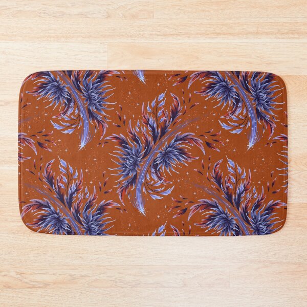 Item preview, Floral Supernova - Terracotta / Violet designed and sold by Andrea Muller.
