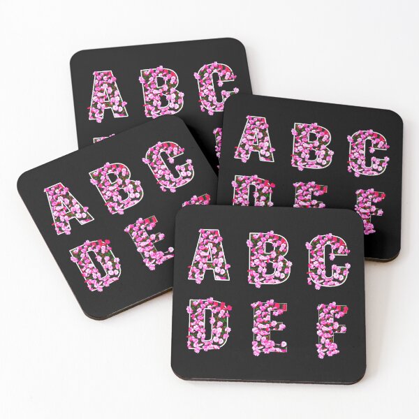 Artikelvorschau, Blumenalphabet-Aufkleberpaket entworfen und verkauft von Nikmay Design.