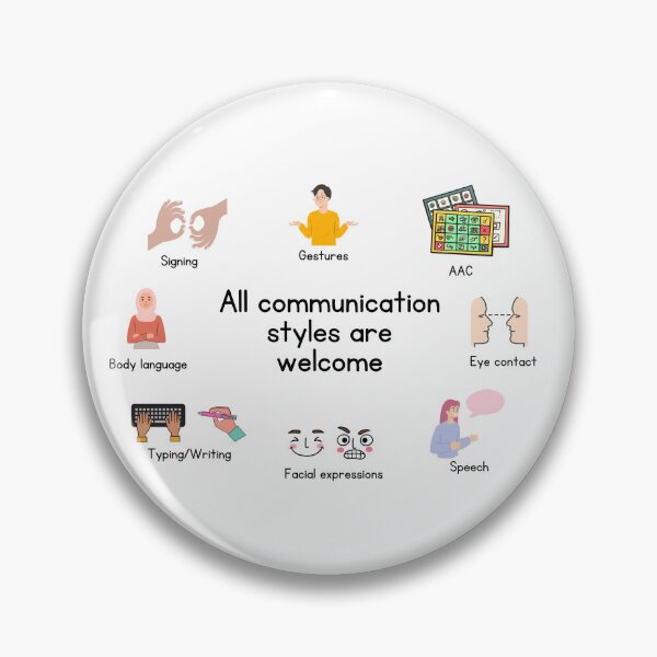 Item preview, All Communication Styles are Welcome designed and sold by wattle-ot.