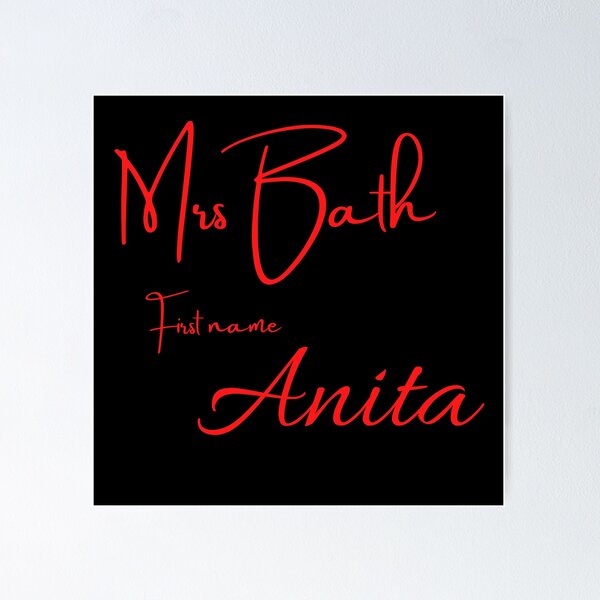 Item preview,  Funny prank name tshirt. Anita Bath designed and sold by Pugnaciousprint.