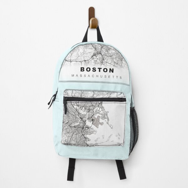 Item preview, Minimalist Pastel Blue Boston Map designed and sold by Tamas Das.