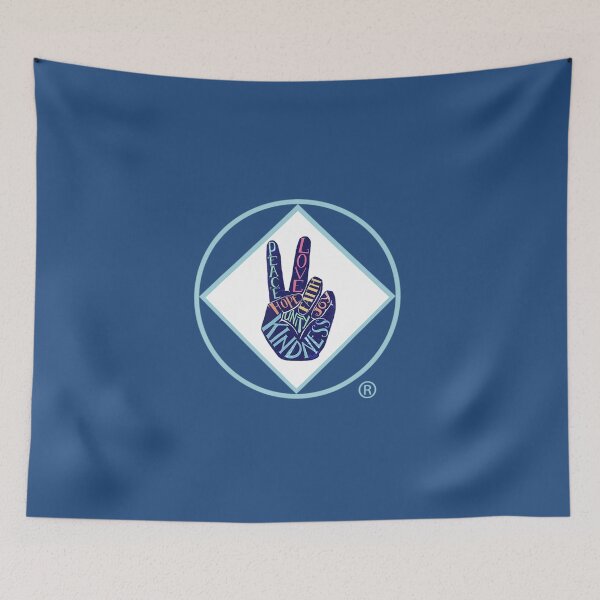 Item preview, Symbol Peace Sign Narcotics Anonymous Na Aa designed and sold by AmanDapqw.