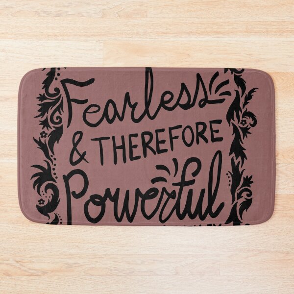 Item preview, For I Am Fearless & Therefore Powerful - Mary Shelley Quote - Copper Rose designed and sold by EcoElsa.
