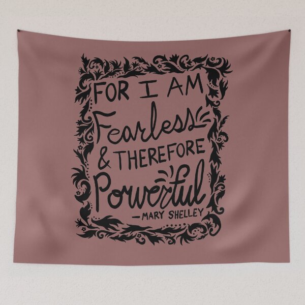 Item preview, For I Am Fearless & Therefore Powerful - Mary Shelley Quote - Copper Rose designed and sold by EcoElsa.