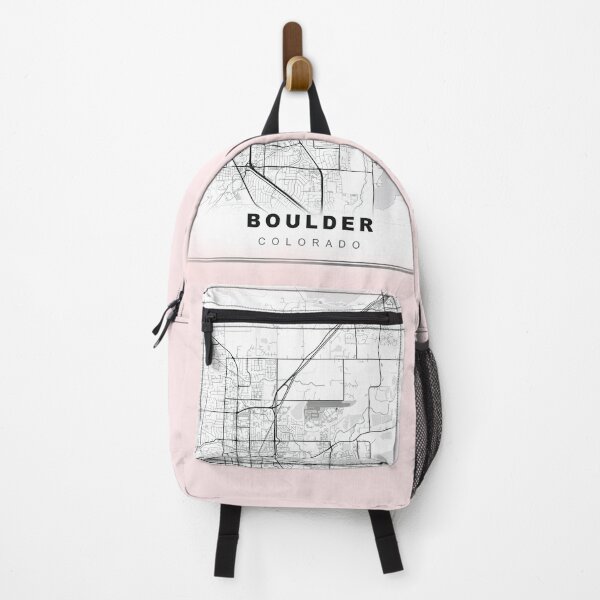 Item preview, Minimalist Pastel Pink Boulder Map designed and sold by Tamas Das.