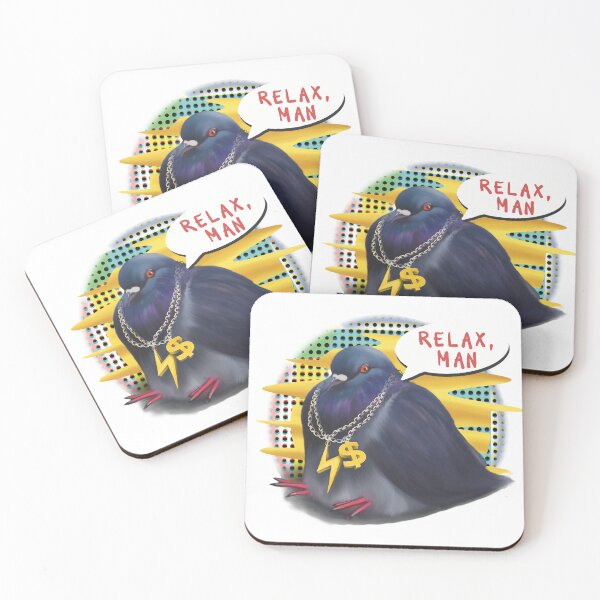 Item preview, Relax man cool pigeon designed and sold by Meakm-art.