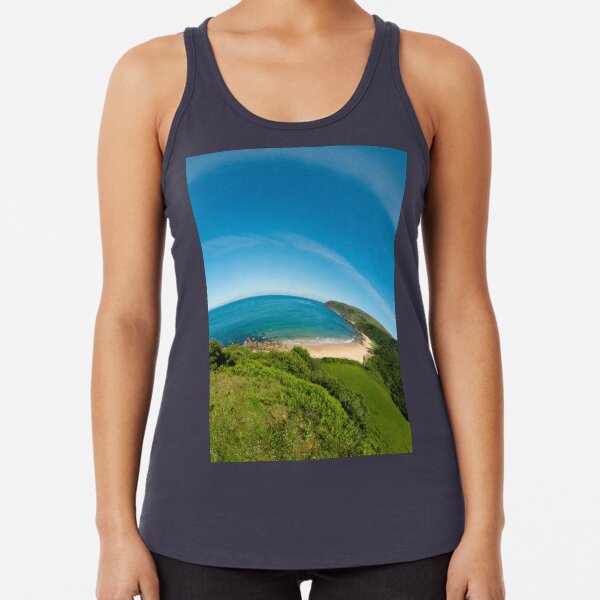 Kinnagoe Bay (as half a planet :-) Racerback Tank Top