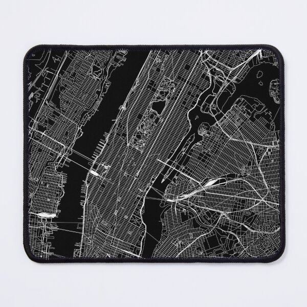 Item preview, New York City Black Map designed and sold by multiplicitymap.