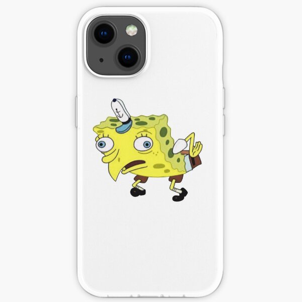 Mocking Spongebob iPhone Soft Case