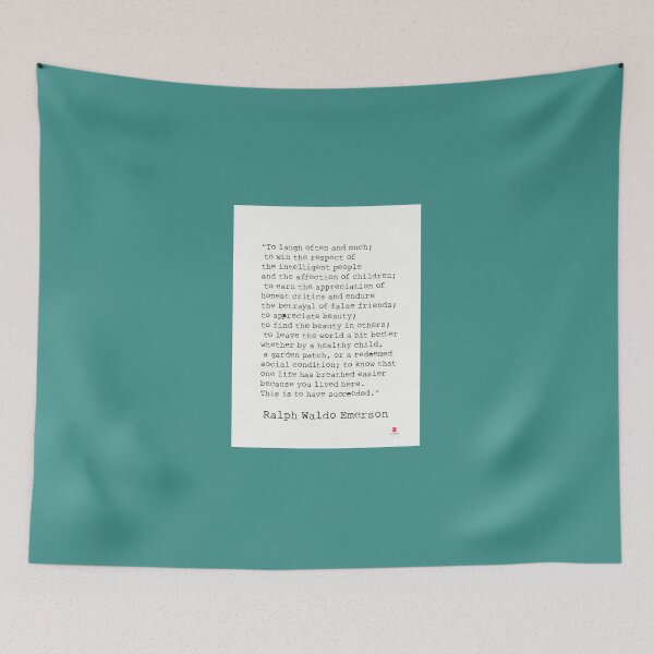 Item preview, “Reír a menudo y mucho;" Cita de Ralph Waldo Emerson designed and sold by NatalieMarx.