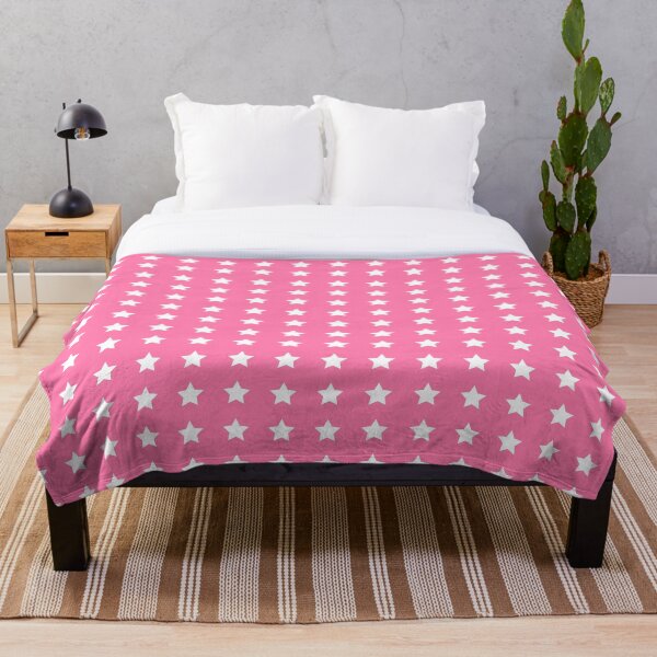 Item preview, Patrón de estrellas blancas sobre fondo rosa designed and sold by QOT  Designs.