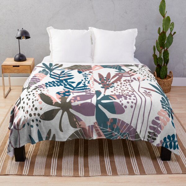 Item preview, Vintage Blue Tropical Forest Garden designed and sold by BhavyaBathla.