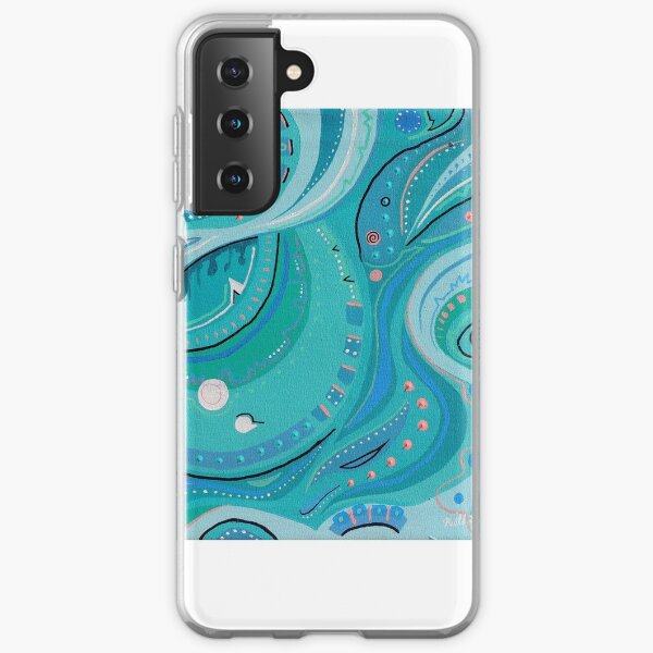 Wish 7 Turquoise and Rose Samsung Galaxy Soft Case