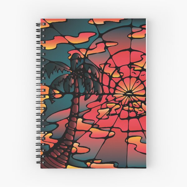 Item preview, Neurographic Palm Tree Beach Sunset designed and sold by Suzanne Uchytil.