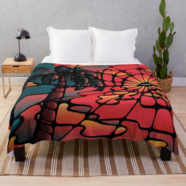 Item preview, Neurographic Palm Tree Beach Sunset designed and sold by Suzanne Uchytil.