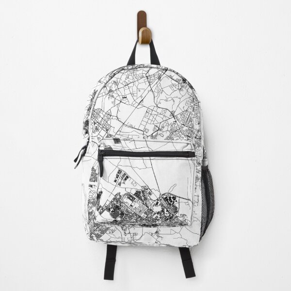 Item preview, New Delhi White Map designed and sold by multiplicitymap.