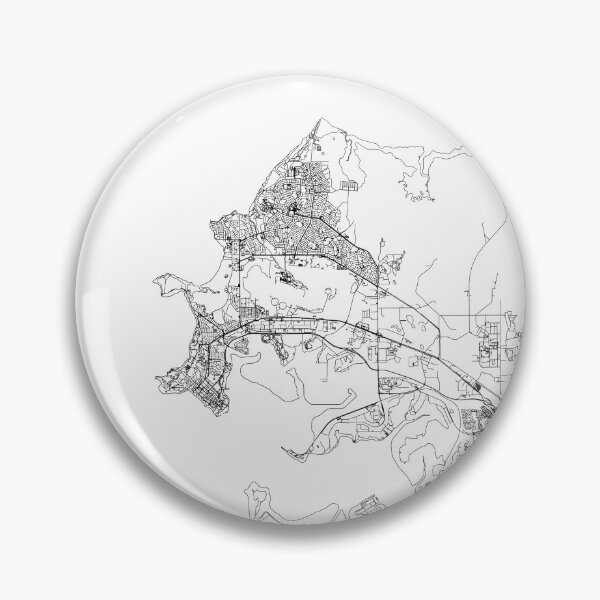 Item preview, Darwin White Map designed and sold by multiplicitymap.