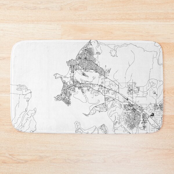 Item preview, Darwin White Map designed and sold by multiplicitymap.