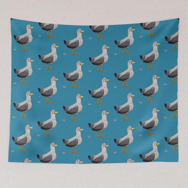 Item preview, Nervous Seagull Illustration   designed and sold by NikaIllustrates.