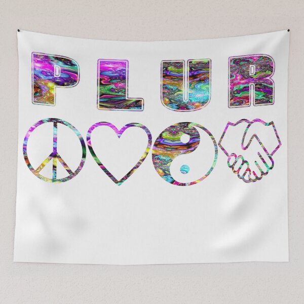 Item preview, Psychedelic PLUR with symbols designed and sold by Yungsock.