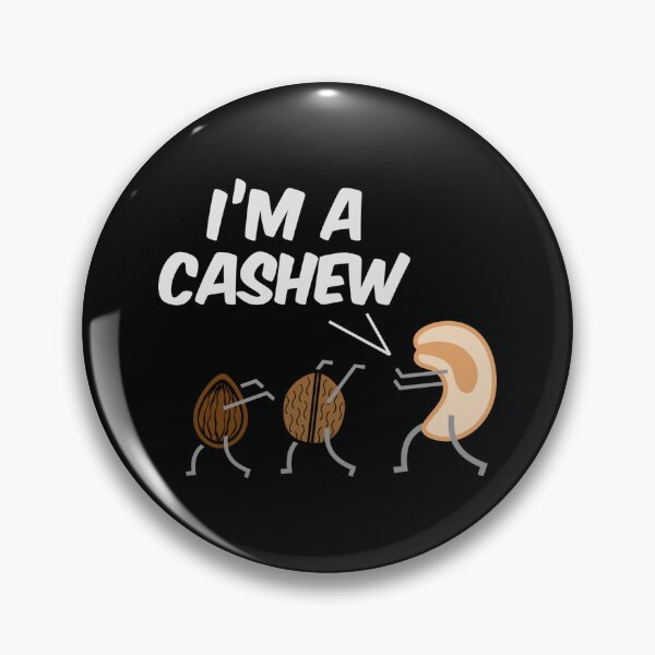 Item preview, Funny Pun I'm A Cashew S Sticker designed and sold by gusplawn5.
