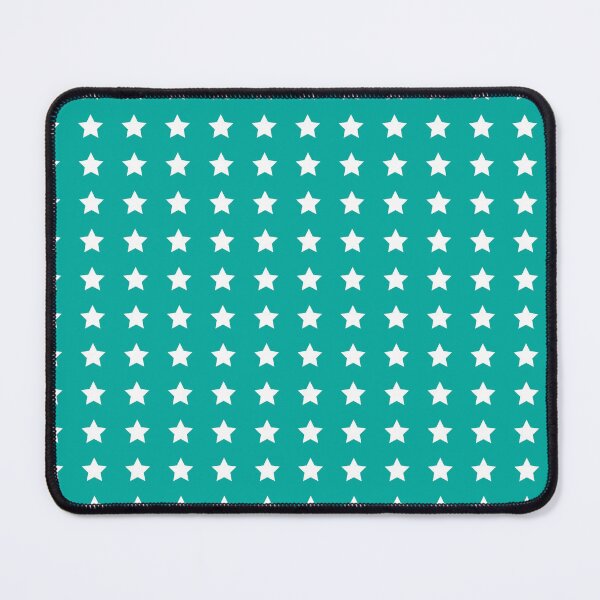 Item preview, White Stars Pattern on Green Background designed and sold by QOT  Designs.