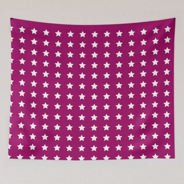 Item preview, White Stars Pattern on Purple Background designed and sold by QOT  Designs.