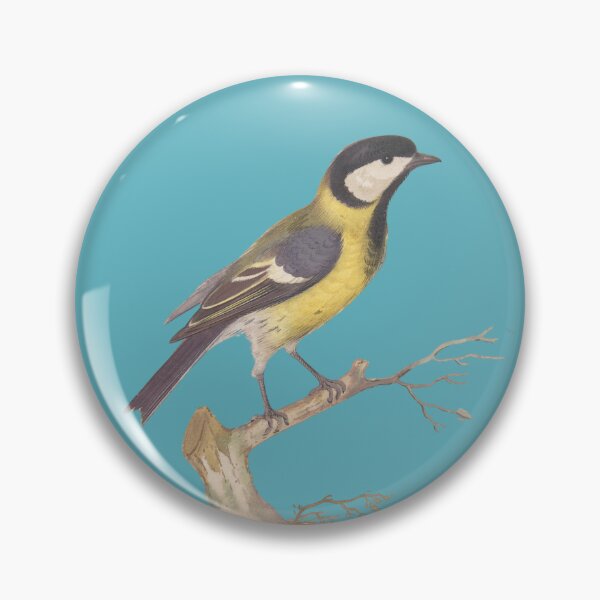 Item preview, Great Titmouse Bird with Blue  designed and sold by FlippinTurtles.