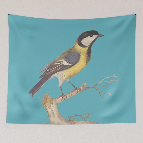Item preview, Great Titmouse Bird with Blue  designed and sold by FlippinTurtles.