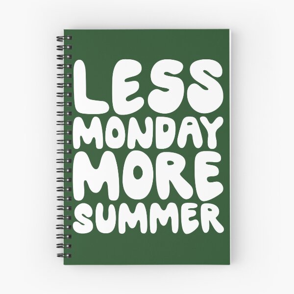 Item preview, Less monday more summer Cotton tote bag designed and sold by SundayFactions.