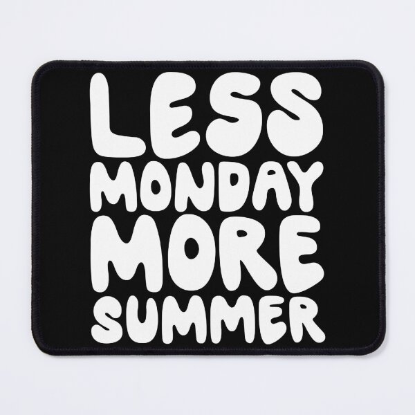 Item preview, Less monday more summer Cotton tote bag designed and sold by SundayFactions.