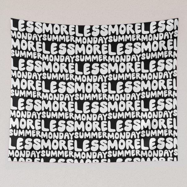 Item preview, Less monday more summer Cotton tote bag designed and sold by SundayFactions.