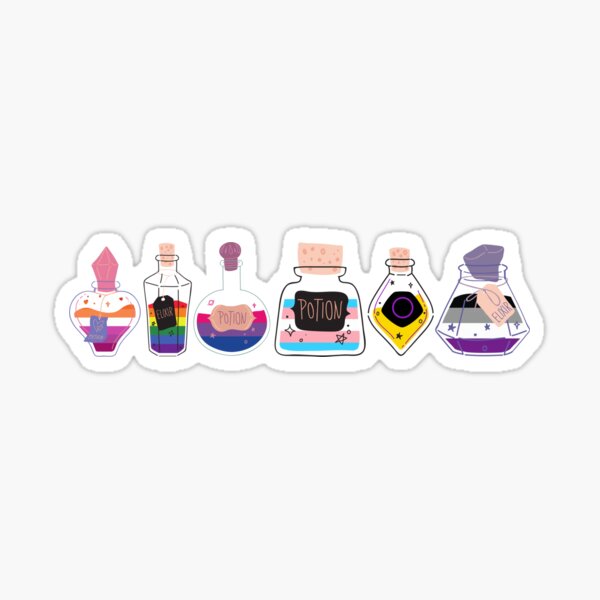 Pride Potions And Elixirs Sticker For Sale By Charlottie Redbubble