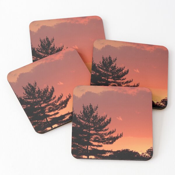 Item preview, Sunset,orange sky and trees designed and sold by Maddshopp.