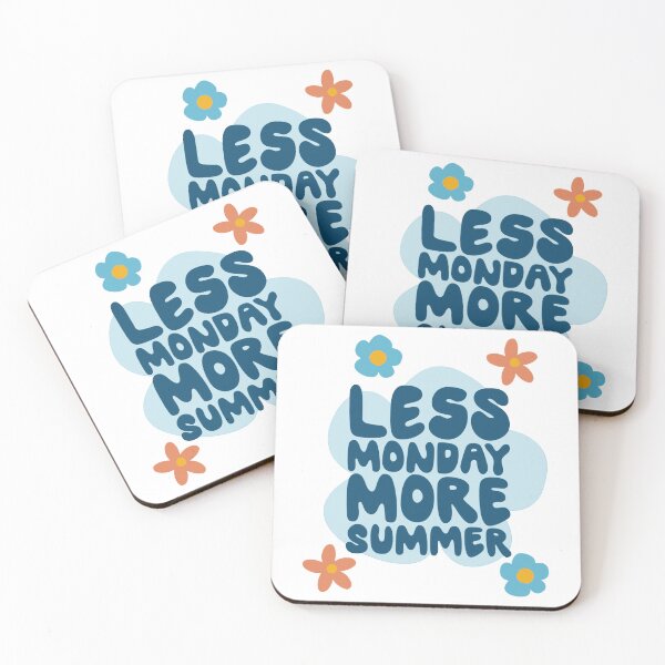 Item preview,  Less monday more summer Cotton tote bag designed and sold by SundayFactions.