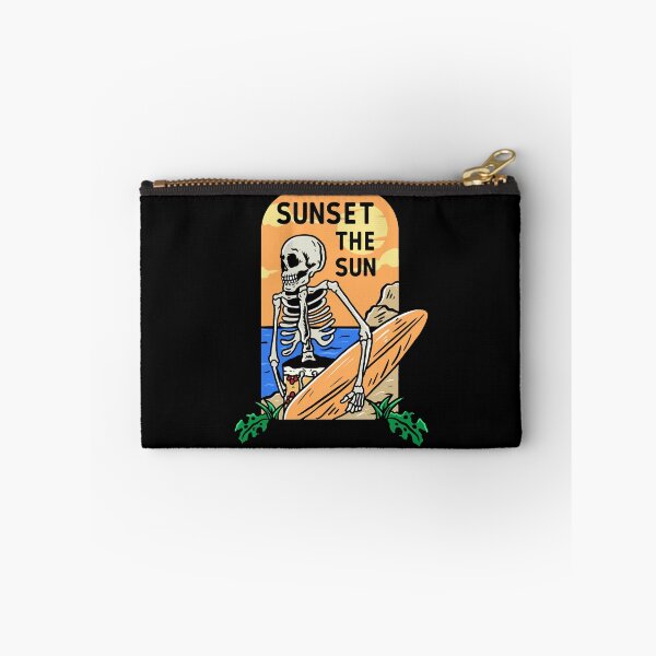 Item preview, Summer Solstice Blessing- Summer sunset on skeleton and skateboard designed and sold by SundayFactions.