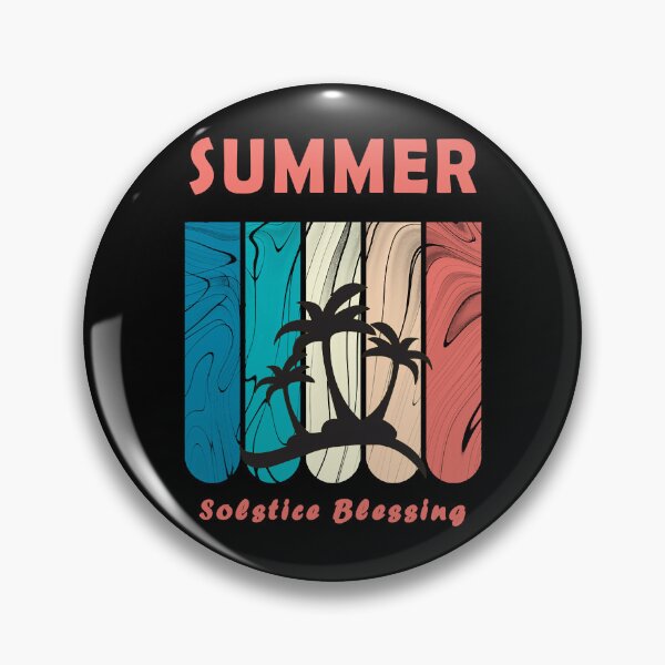 Item preview, Summer Solstice Blessing with palms in vintage stripes background 2 designed and sold by SundayFactions.