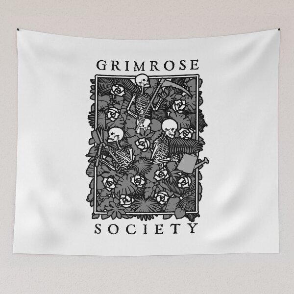 Item preview, Grimrose Gardening Society Funny Goth Skeleton Gardener designed and sold by GrandeDuc.