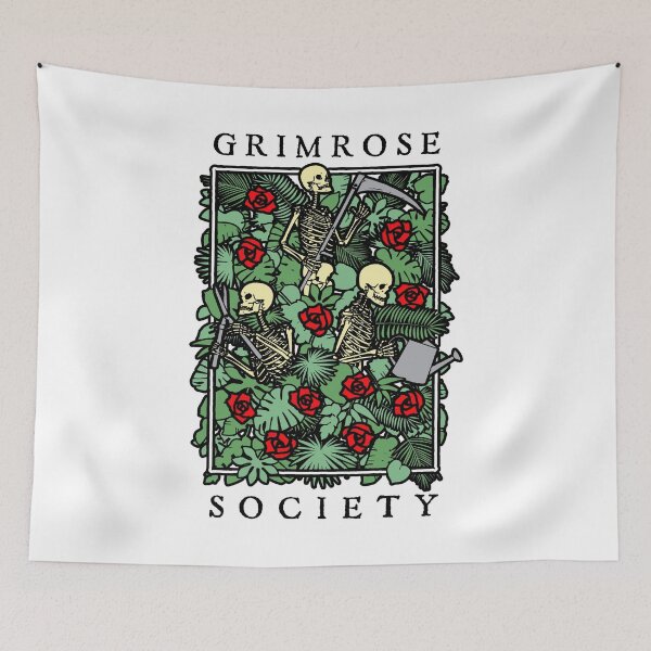 Item preview, Grimrose Gardening Society Funny Goth Skeleton Gardener designed and sold by GrandeDuc.