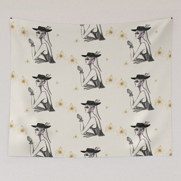 Item preview, Classy girl in purple earrings designed and sold by andrasdesignssss.
