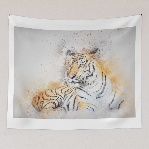 Item preview, Noble Tiger Keeping Watch designed and sold by CreativeCranium.