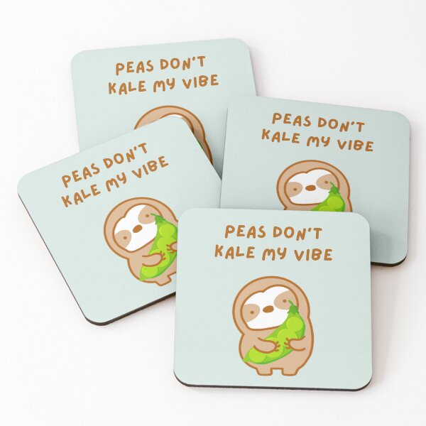 Item preview, Please Don’t Kill My Vibe Peas and Kale Sloth designed and sold by theslothinme.