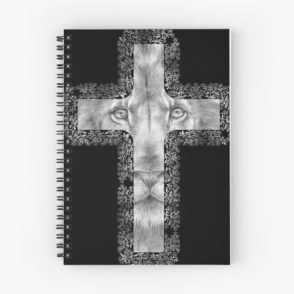 Item preview, Christian Cross with Lion Art - Judah Lion designed and sold by Narrow-Path.