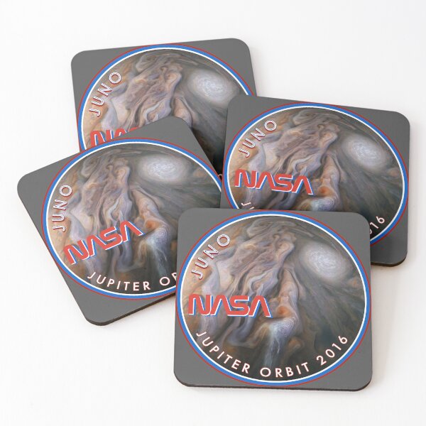 Item preview, NASA Photography Juno Satellite  Jupiter's storms designed and sold by bfwilson.