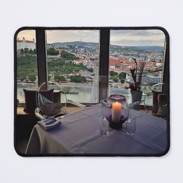 Item preview, Candlelit dining with a view - UFO Restaurant, Bratislava designed and sold by Marilyn Harris.