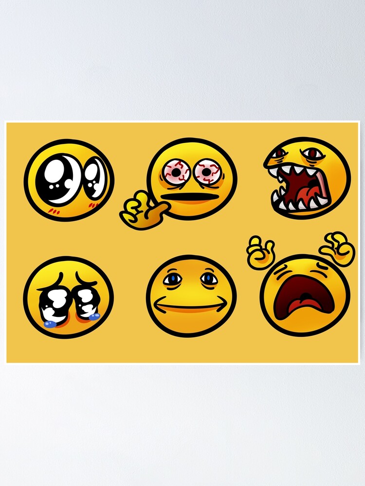 Cursed Emojis Stickers for Sale
