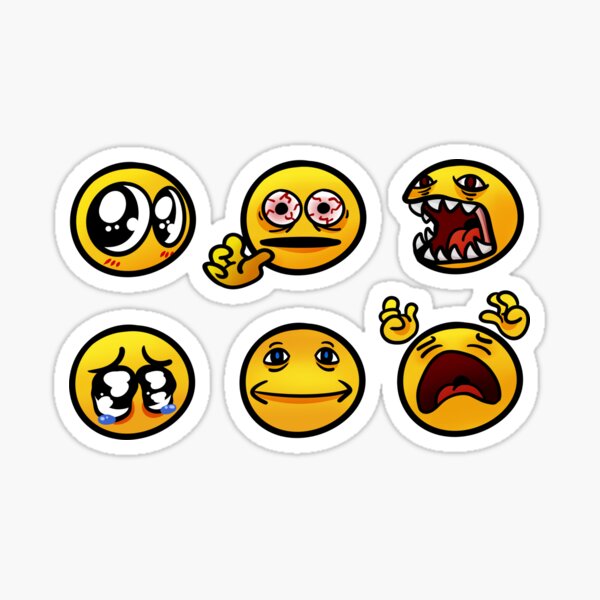 Cursed Emojis Pack Sticker for Sale by Kaito Designs