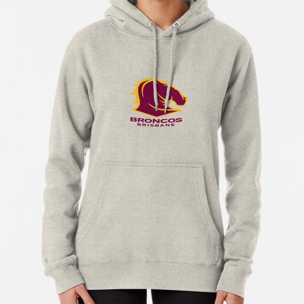 Women's BRISBANE BRONCOS TEAM HOODIE, Deep Mars