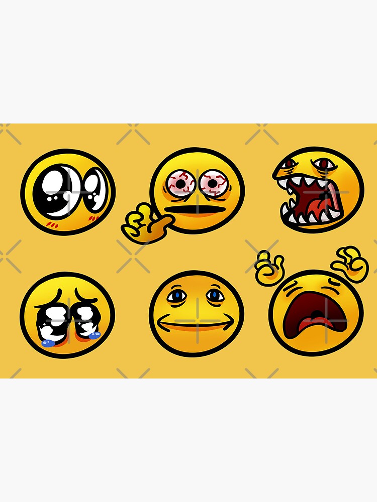 Cursed Emojis (redrawn) | Art Board Print